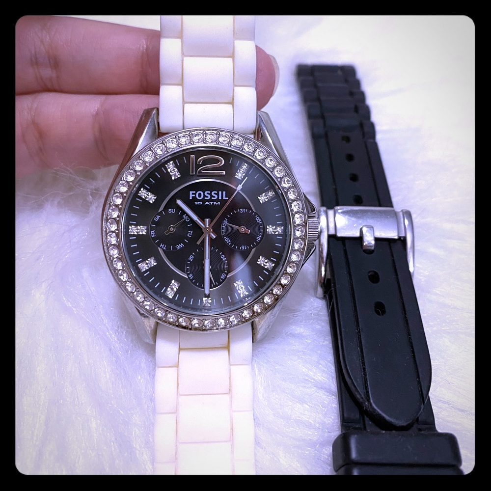 Fossil Watch w/ 2 Silicone Bands